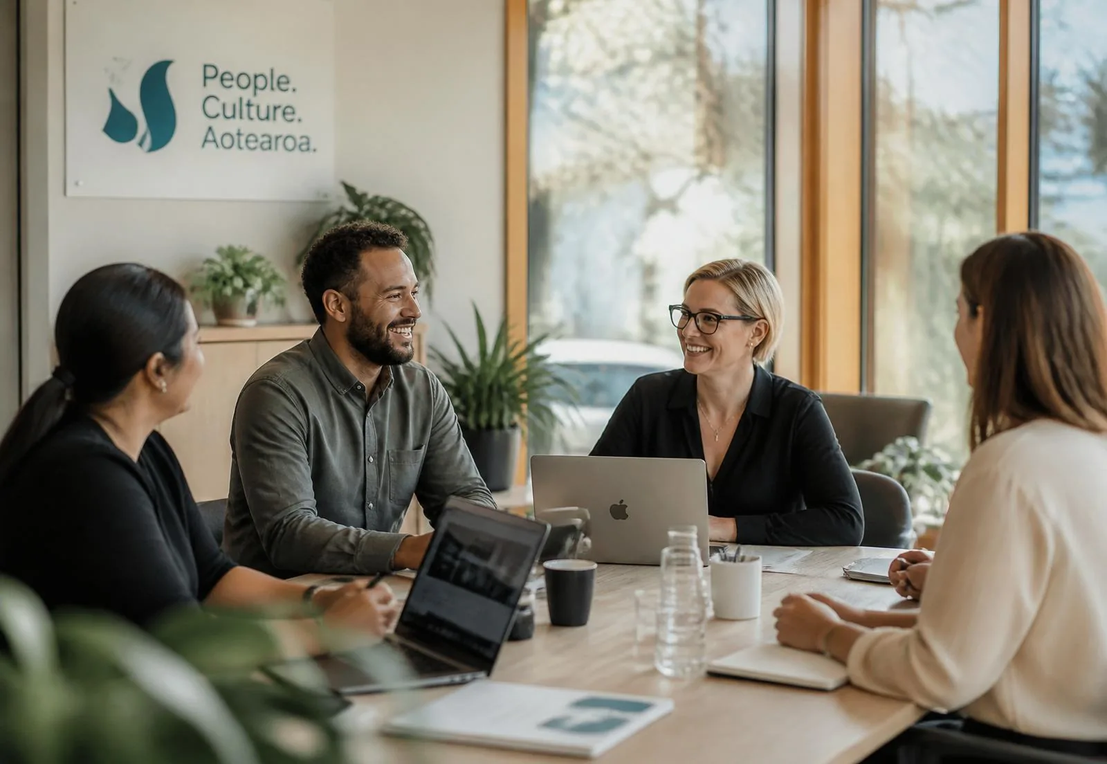 The Ask Your HR team in a working session